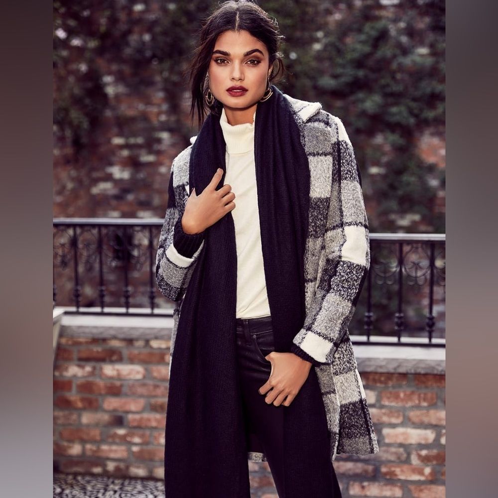 American Eagle M Buffalo Wool Plaid Cardigan